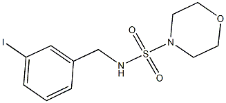 N-(3-iodobenzyl)-4-morpholinesulfonamide Struktur