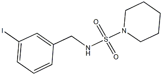 N-(3-iodobenzyl)-1-piperidinesulfonamide Struktur