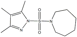 1-[(3,4,5-trimethyl-1H-pyrazol-1-yl)sulfonyl]azepane Struktur