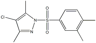 4-chloro-1-[(3,4-dimethylphenyl)sulfonyl]-3,5-dimethyl-1H-pyrazole Struktur