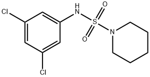 N-(3,5-dichlorophenyl)-1-piperidinesulfonamide Struktur