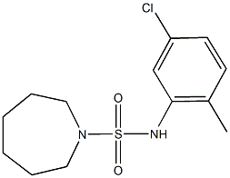 N-(5-chloro-2-methylphenyl)-1-azepanesulfonamide Struktur