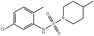 N-(5-chloro-2-methylphenyl)-4-methyl-1-piperidinesulfonamide Struktur