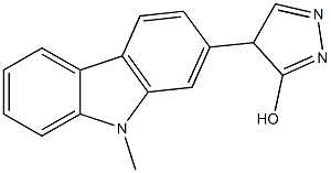 4-(9-methyl-9H-carbazol-2-yl)-4H-pyrazol-3-ol Struktur