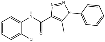 N-(2-chlorophenyl)-5-methyl-1-phenyl-1H-1,2,3-triazole-4-carboxamide Struktur