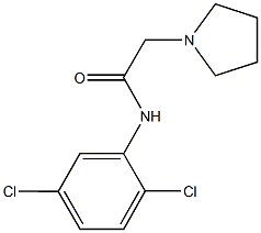 N-(2,5-dichlorophenyl)-2-(1-pyrrolidinyl)acetamide Struktur