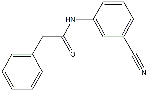 N-(3-cyanophenyl)-2-phenylacetamide Struktur