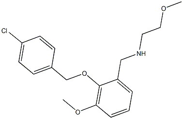 N-{2-[(4-chlorobenzyl)oxy]-3-methoxybenzyl}-N-(2-methoxyethyl)amine Struktur