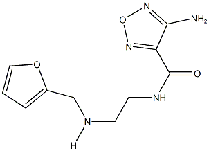 4-amino-N-{2-[(2-furylmethyl)amino]ethyl}-1,2,5-oxadiazole-3-carboxamide Struktur