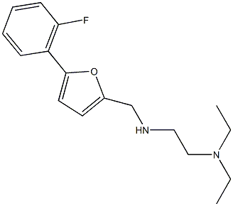 N-[2-(diethylamino)ethyl]-N-{[5-(2-fluorophenyl)-2-furyl]methyl}amine Struktur