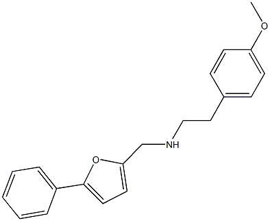 2-(4-methoxyphenyl)-N-[(5-phenyl-2-furyl)methyl]ethanamine Struktur