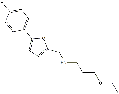 N-(3-ethoxypropyl)-N-{[5-(4-fluorophenyl)-2-furyl]methyl}amine Struktur