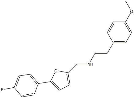 N-{[5-(4-fluorophenyl)-2-furyl]methyl}-N-[2-(4-methoxyphenyl)ethyl]amine Struktur