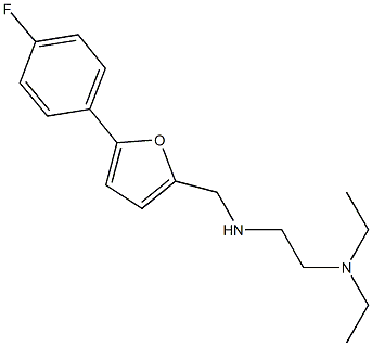 N-[2-(diethylamino)ethyl]-N-{[5-(4-fluorophenyl)-2-furyl]methyl}amine Struktur