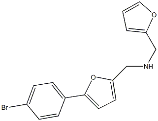 [5-(4-bromophenyl)-2-furyl]-N-(2-furylmethyl)methanamine Struktur