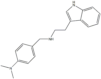 N-[4-(dimethylamino)benzyl]-N-[2-(1H-indol-3-yl)ethyl]amine Struktur