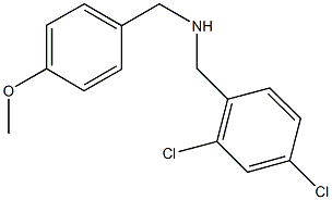 N-(2,4-dichlorobenzyl)-N-(4-methoxybenzyl)amine Struktur