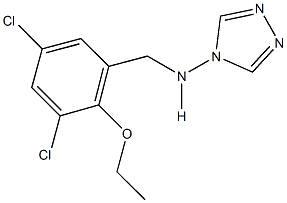 N-(3,5-dichloro-2-ethoxybenzyl)-N-(4H-1,2,4-triazol-4-yl)amine Struktur