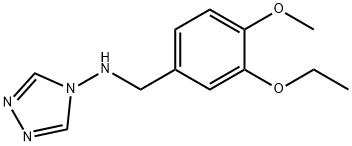 N-(3-ethoxy-4-methoxybenzyl)-N-(4H-1,2,4-triazol-4-yl)amine Struktur