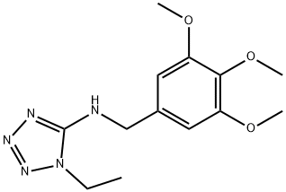 N-(1-ethyl-1H-tetraazol-5-yl)-N-(3,4,5-trimethoxybenzyl)amine Struktur