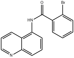 2-bromo-N-(5-quinolinyl)benzamide Struktur