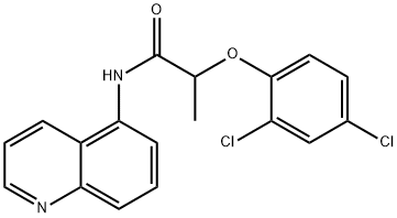 2-(2,4-dichlorophenoxy)-N-(5-quinolinyl)propanamide Struktur