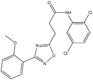 N-(2,5-dichlorophenyl)-3-[3-(2-methoxyphenyl)-1,2,4-oxadiazol-5-yl]propanamide Struktur