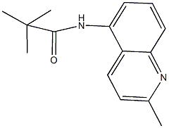 2,2-dimethyl-N-(2-methyl-5-quinolinyl)propanamide Struktur