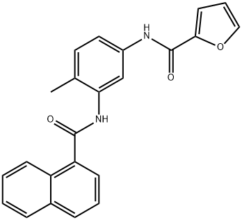 N-[4-methyl-3-(1-naphthoylamino)phenyl]-2-furamide Struktur