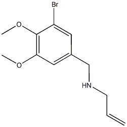 N-allyl-N-(3-bromo-4,5-dimethoxybenzyl)amine Struktur