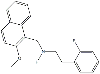 N-[2-(2-fluorophenyl)ethyl]-N-[(2-methoxy-1-naphthyl)methyl]amine Struktur