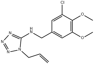 N-(1-allyl-1H-tetraazol-5-yl)-N-(3-chloro-4,5-dimethoxybenzyl)amine Struktur