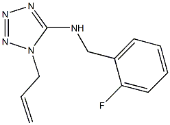 1-allyl-N-(2-fluorobenzyl)-1H-tetraazol-5-amine Struktur