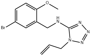 N-(1-allyl-1H-tetraazol-5-yl)-N-(5-bromo-2-methoxybenzyl)amine Struktur