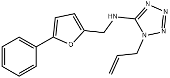 N-(1-allyl-1H-tetraazol-5-yl)-N-[(5-phenyl-2-furyl)methyl]amine Struktur