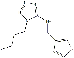 N-(1-butyl-1H-tetraazol-5-yl)-N-(3-thienylmethyl)amine Struktur