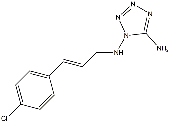 N-(5-amino-1H-tetraazol-1-yl)-N-(4-chlorocinnamyl)amine Struktur