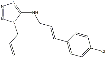 N-(1-allyl-1H-tetraazol-5-yl)-N-(4-chlorocinnamyl)amine Struktur