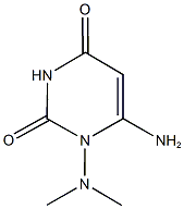 6-amino-1-(dimethylamino)pyrimidine-2,4(1H,3H)-dione Struktur