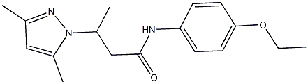 3-(3,5-dimethyl-1H-pyrazol-1-yl)-N-(4-ethoxyphenyl)butanamide Struktur