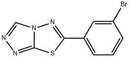 6-(3-bromophenyl)[1,2,4]triazolo[3,4-b][1,3,4]thiadiazole Struktur