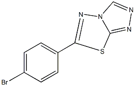 6-(4-bromophenyl)[1,2,4]triazolo[3,4-b][1,3,4]thiadiazole Struktur