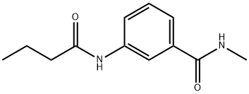 3-(butyrylamino)-N-methylbenzamide Struktur