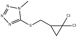 5-{[(2,2-dichlorocyclopropyl)methyl]sulfanyl}-1-methyl-1H-tetraazole Struktur