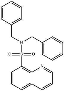 N,N-dibenzyl-8-quinolinesulfonamide Struktur