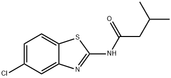 N-(5-chloro-1,3-benzothiazol-2-yl)-3-methylbutanamide Struktur