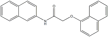 N-(2-naphthyl)-2-(1-naphthyloxy)acetamide Struktur