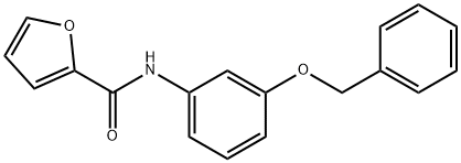 N-[3-(benzyloxy)phenyl]-2-furamide Struktur