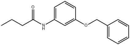 N-[3-(benzyloxy)phenyl]butanamide Struktur