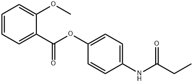 4-(propionylamino)phenyl 2-methoxybenzoate Struktur